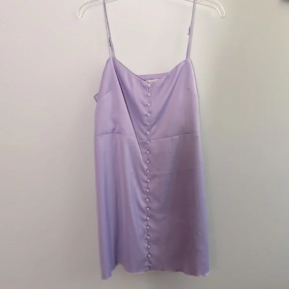 urban outfitters purple slip dress Urban Outfitters Uo Ginny Lace Trim Slip Dress In Purple